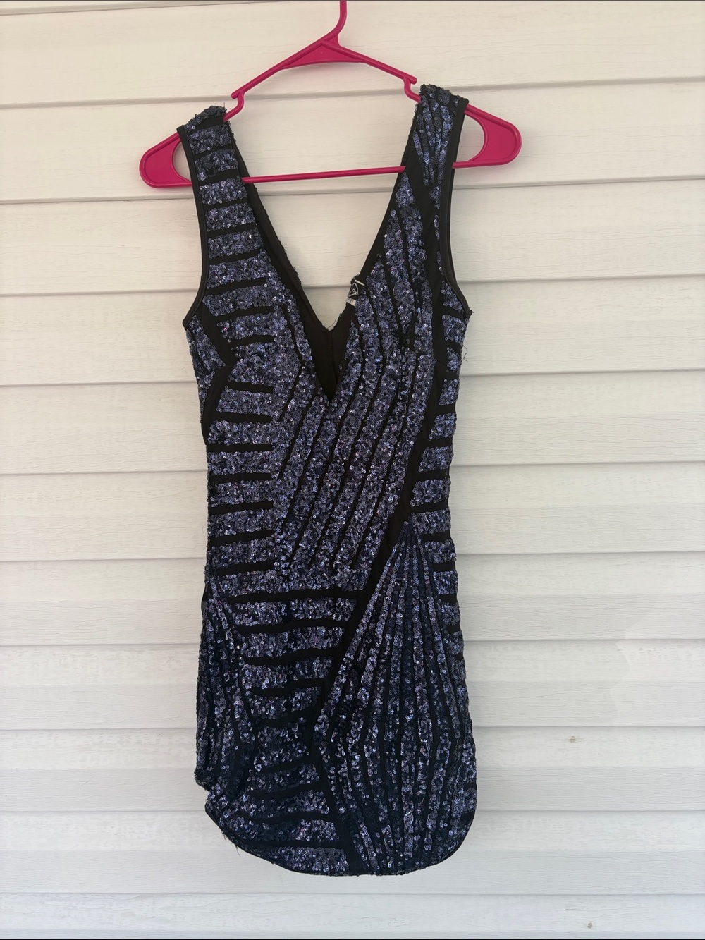 Windsor Navy Sequin Mini Dress